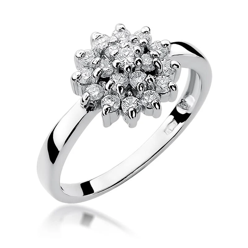 Pierścionek W0004 - Złoto Białe, 585