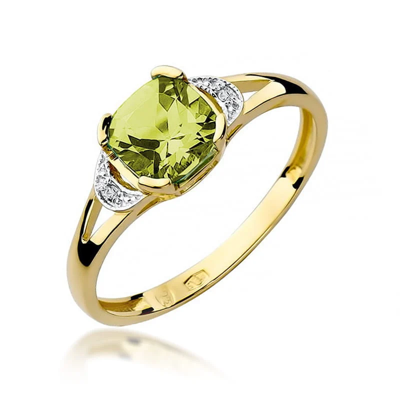 Pierścionek W0040 - Złoto Żółte, 585, Oliwin