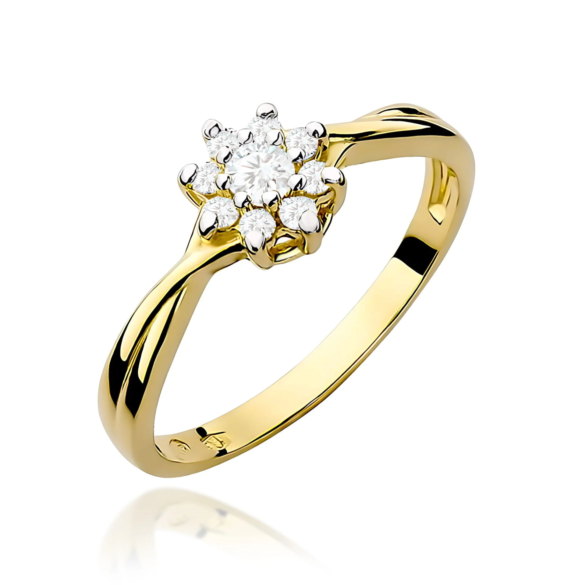 Pierścionek W0072 - Złoto Różowe, 585, Topaz