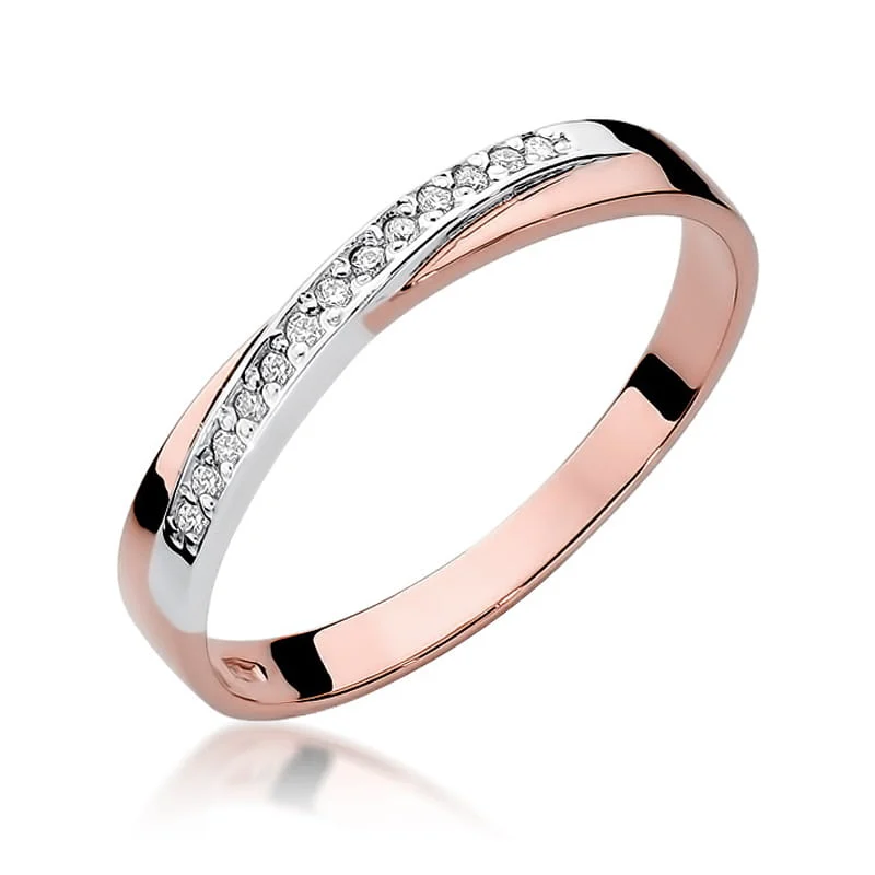 Pierścionek W0305 - Złoto Różowe, 585