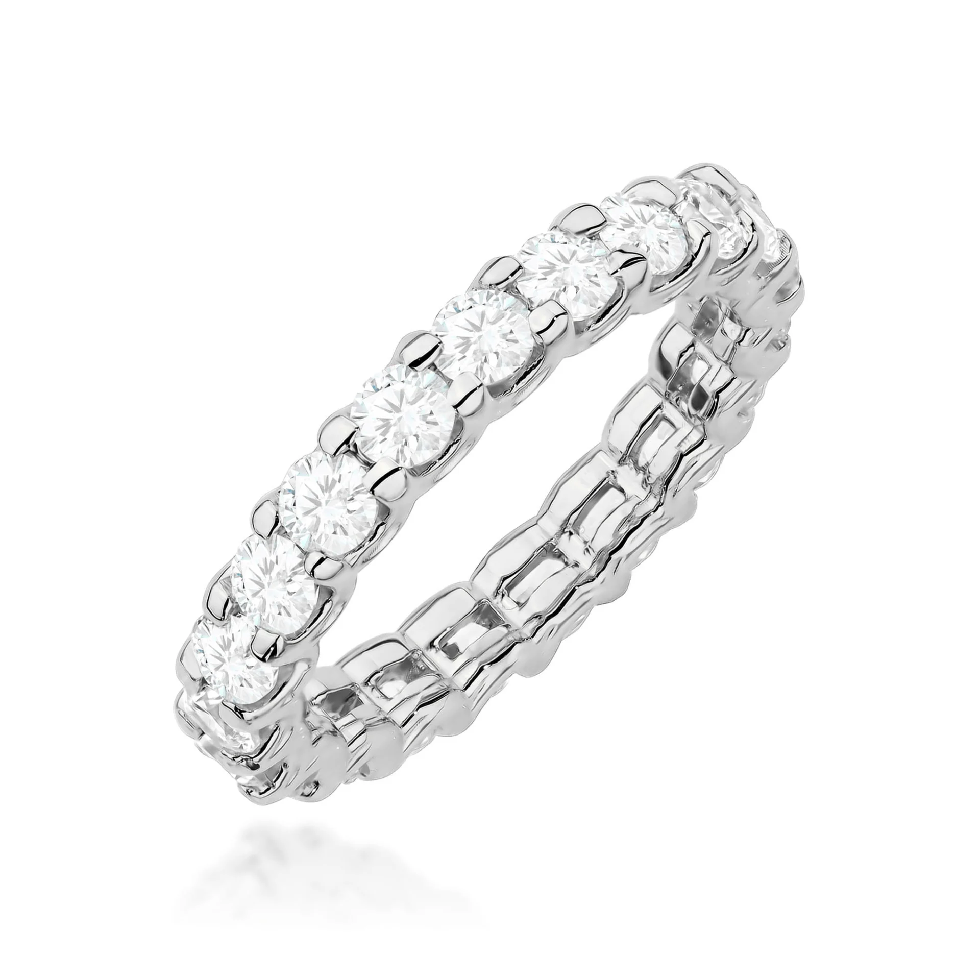 Pierścionek W0515 - Złoto Białe, 585, Diament Laboratoryjny