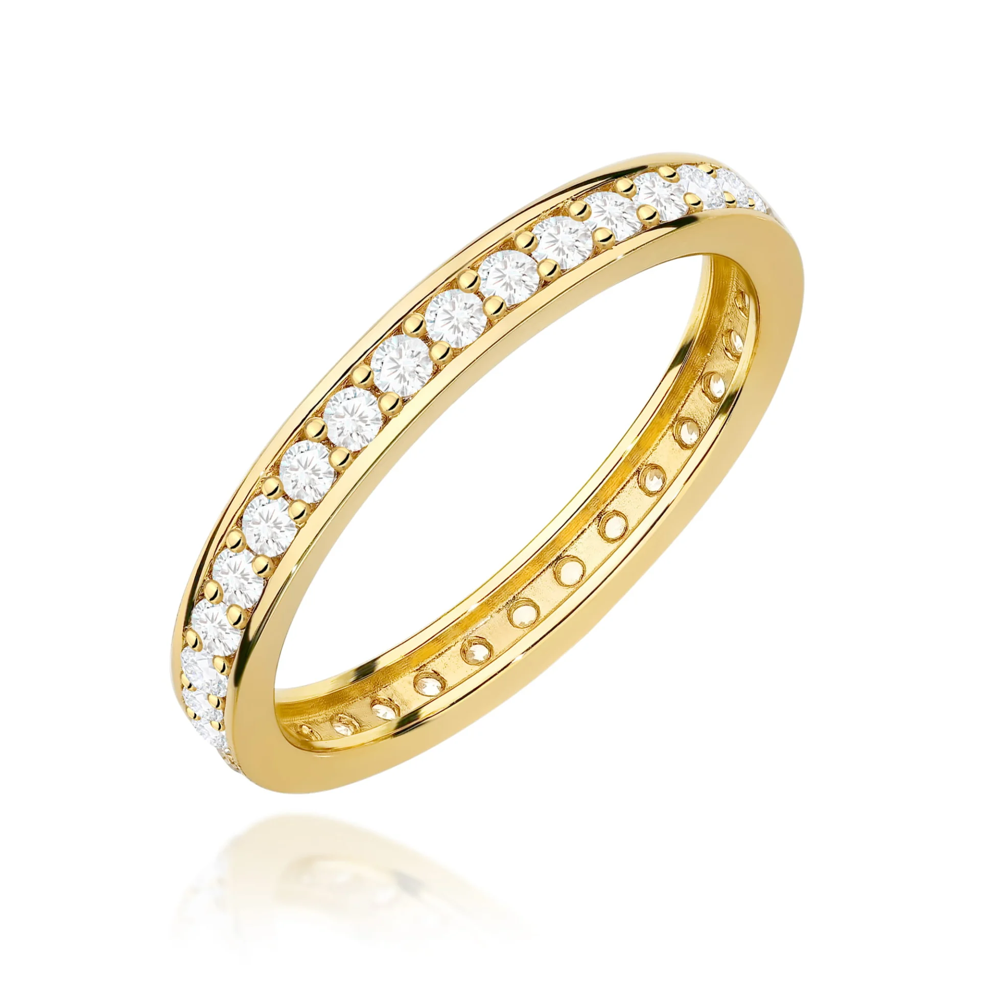 Pierścionek W0699 - Złoto Żółte, 585, Diament